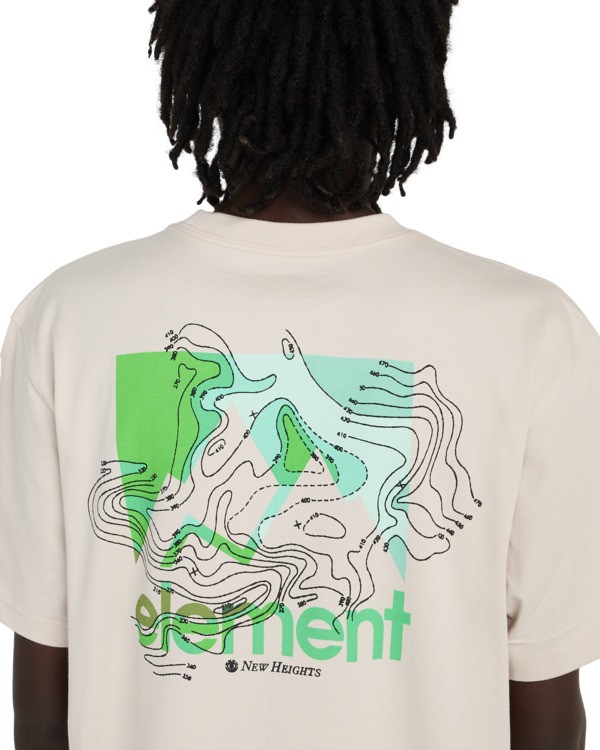 6 New Heights - T-Shirt f&uuml;r M&auml;nner Beige ELYZT00627 Element