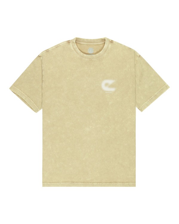 0 Lab - Short Sleeve T-Shirt for Men Beige ELYZT00633 Element