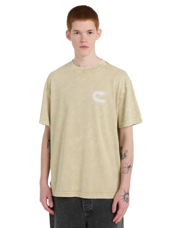 2 Lab - Short Sleeve T-Shirt for Men Beige ELYZT00633 Element
