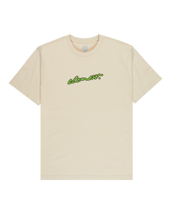 0 Triple - Short Sleeve T-Shirt for Men Beige ELYZT00642 Element