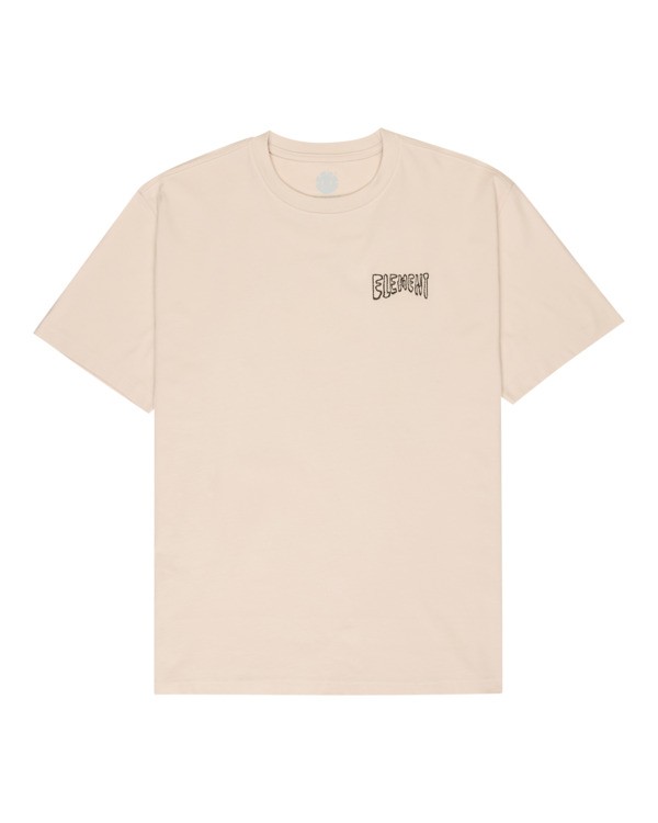 0 Topo - Short Sleeve T-Shirt for Men Beige ELYZT00647 Element