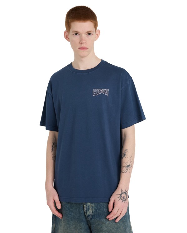 2 Topo - Short Sleeve T-Shirt for Men Blue ELYZT00647 Element