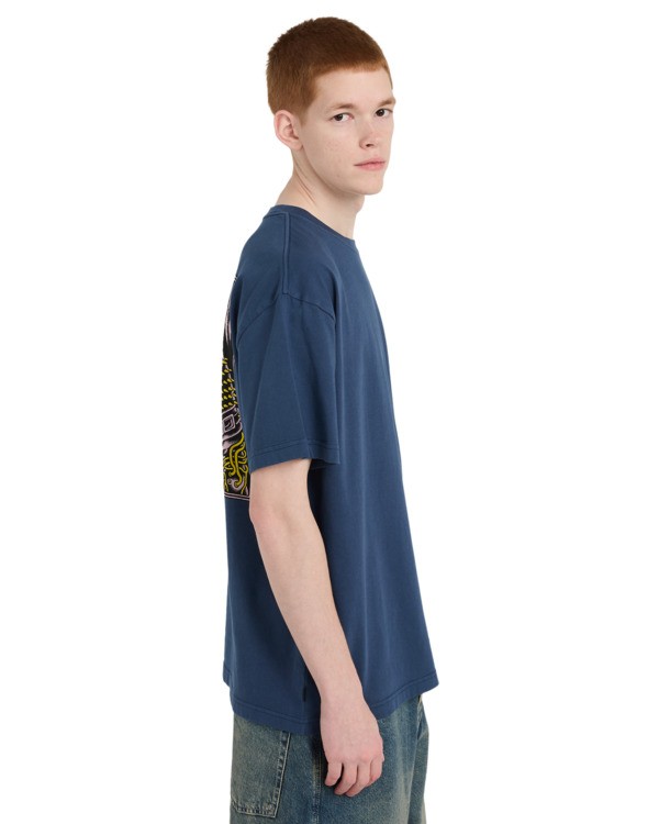 3 Topo - Short Sleeve T-Shirt for Men Blue ELYZT00647 Element
