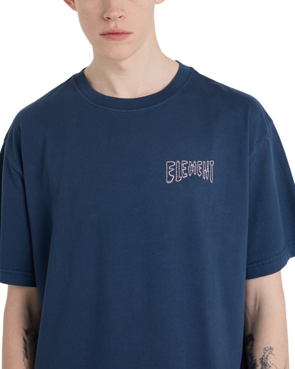 4 Topo - Short Sleeve T-Shirt for Men Blue ELYZT00647 Element