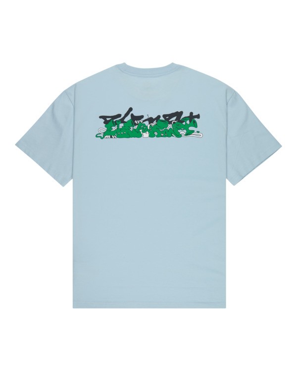 1 Horn - Short Sleeve T-Shirt for Men Blue ELYZT00649 Element