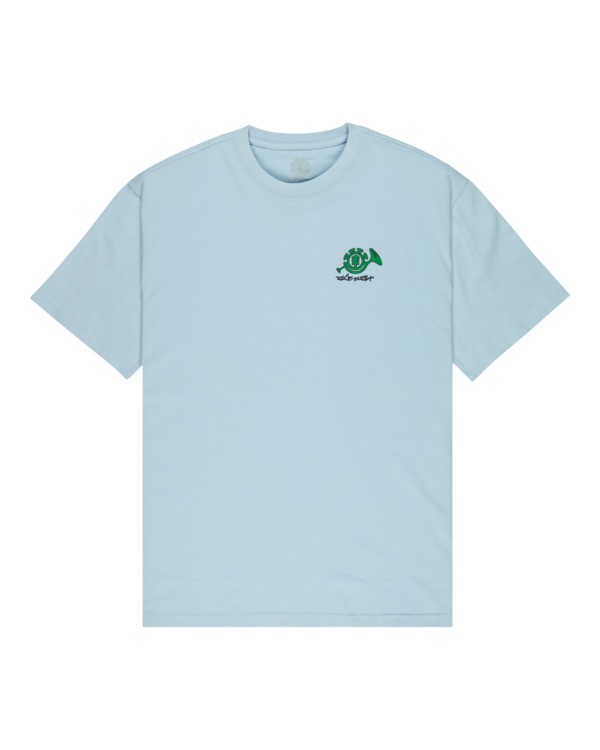 0 Horn - Short Sleeve T-Shirt for Men Blue ELYZT00649 Element