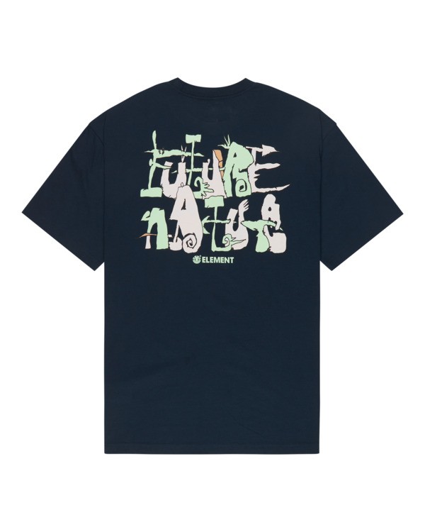 1 Mellow - Short Sleeve T-Shirt for Men Blue ELYZT00650 Element