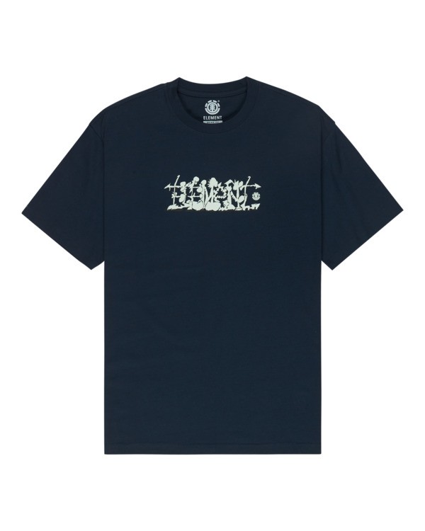 0 Mellow - Short Sleeve T-Shirt for Men Blue ELYZT00650 Element