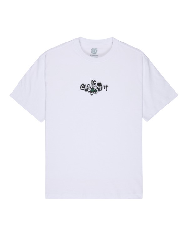 0 Sunday - Camiseta de manga corta para hombre Blanco ELYZT00651 Element