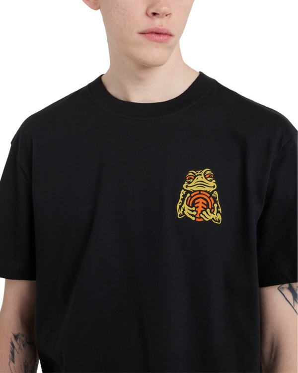 4 Timber The Frog - Short Sleeve T-Shirt for Men Black ELYZT00654 Element