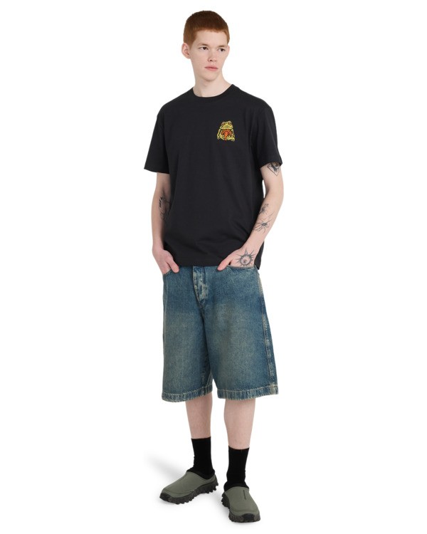 5 Timber The Frog - Short Sleeve T-Shirt for Men Black ELYZT00654 Element