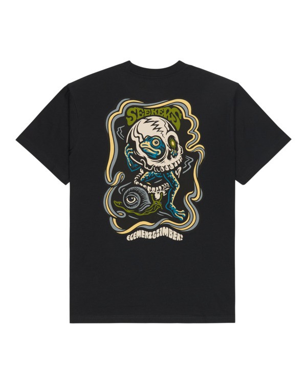 1 Timber Hermit - Short Sleeve T-Shirt for Men Black ELYZT00656 Element