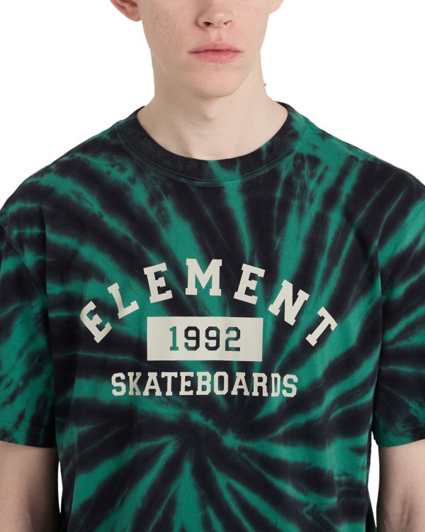 4 Home Team - Short Sleeve T-Shirt for Men Green ELYZT00657 Element