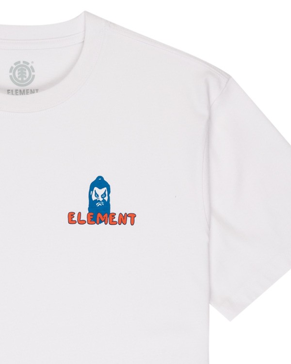 2 Element Spicy Noo - T-shirt de manga curta para Homem Branco ELYZT00670 Element
