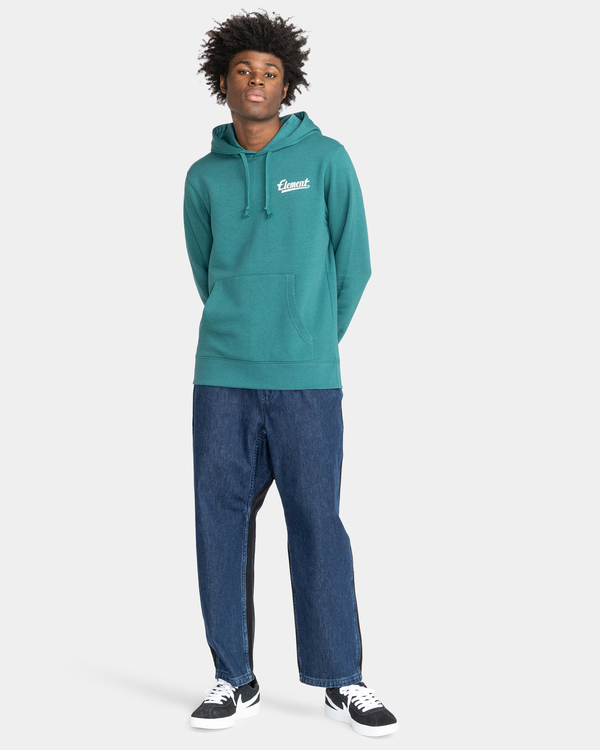 4 Script Chest - Sweat &agrave; capuche pour Homme Vert F1HOC4ELF2 Element