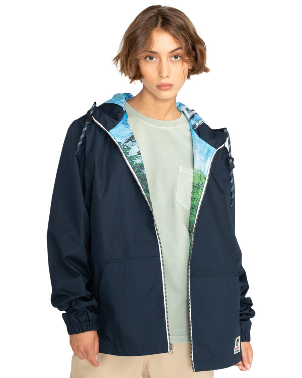 8 Element x Bob Ross Atelier Alder - Veste imperm&eacute;able Gris F1JKH9ELF2 Element