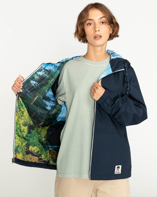 11 Element x Bob Ross Atelier Alder - Veste imperm&eacute;able Gris F1JKH9ELF2 Element