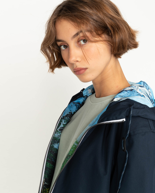 12 Element x Bob Ross Atelier Alder - Veste imperm&eacute;able Gris F1JKH9ELF2 Element
