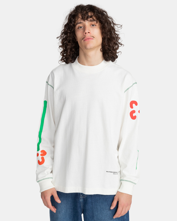 Skateboarding Mi Amor Organic Long Sleeve T Shirt