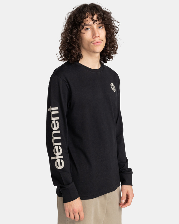 3 Peaks - Bio-Longsleeve für Männer Schwarz F1LSD8ELF2 Element