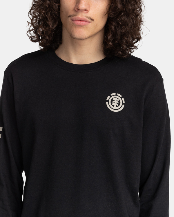 4 Peaks - Bio-Longsleeve für Männer Schwarz F1LSD8ELF2 Element