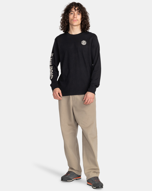 5 Peaks - Bio-Longsleeve für Männer Schwarz F1LSD8ELF2 Element