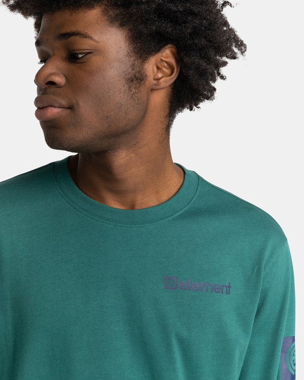 3 Joint 2.0 - Organic Long Sleeve T-Shirt for Men Green F1LSE4ELF2 Element