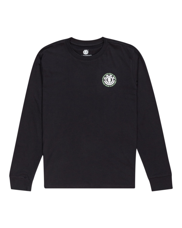 0 Seal Bp - T-shirt manches longues en matière biologique pour Homme Noir F1LSE7ELF2 Element