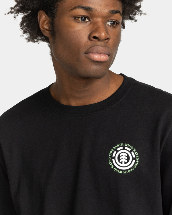 3 Seal Bp - T-shirt manches longues en matière biologique pour Homme Noir F1LSE7ELF2 Element