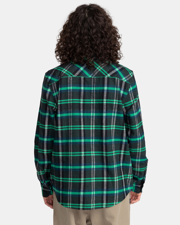 6 Lumber - Langärmliges Flanellhemd für Männer Blau F1SHC8ELF2 Element