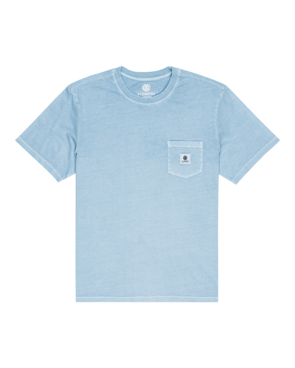 0 Basic Pocket Pigment - T-Shirt for Men Blue F1SSI1ELF2 Element