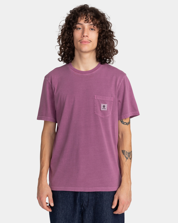 2 Basic Pocket Pigment - T-shirt pour Homme Violet F1SSI1ELF2 Element