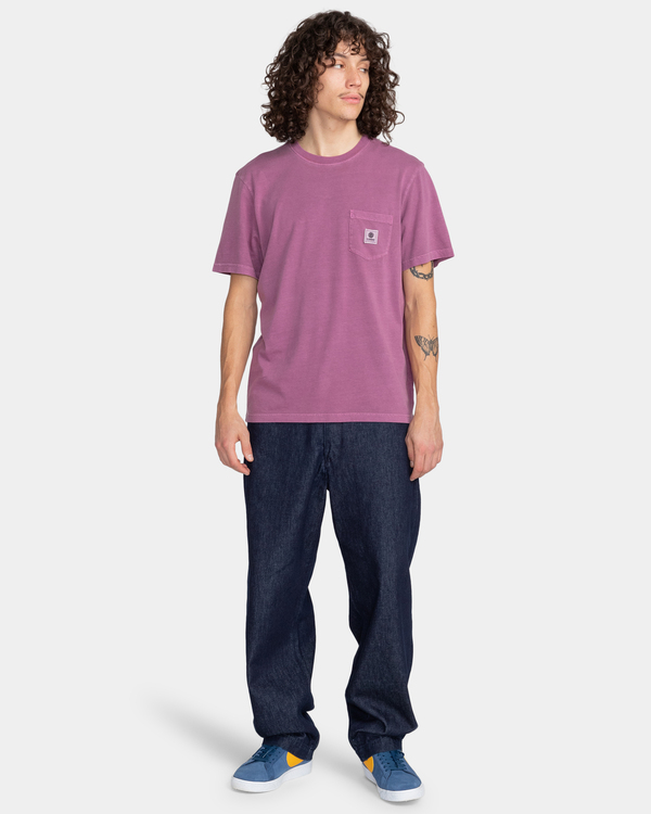 4 Basic Pocket Pigment - T-shirt pour Homme Violet F1SSI1ELF2 Element