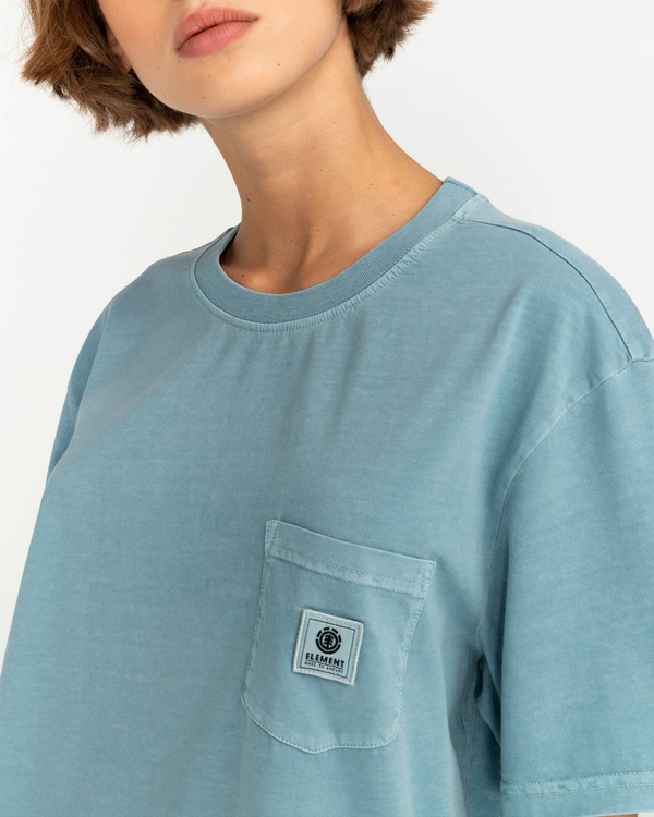 8 Basic Pocket Pigment - T-Shirt for Men Blue F1SSI1ELF2 Element