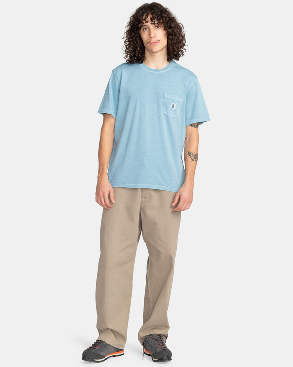 5 Basic Pocket Pigment - T-Shirt for Men Blue F1SSI1ELF2 Element