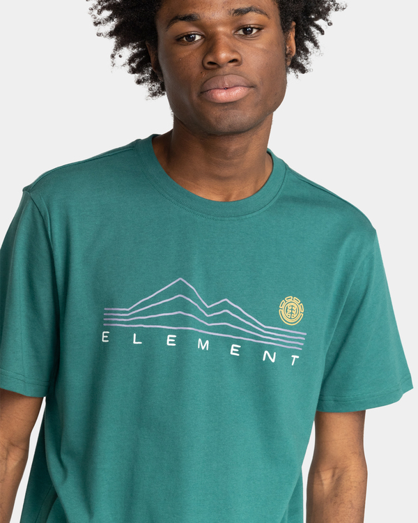 3 Ridgeline - Organic T-Shirt for Men Green F1SSK8ELF2 Element