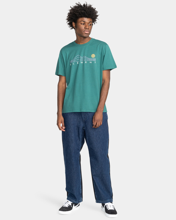 4 Ridgeline - Organic T-Shirt for Men Green F1SSK8ELF2 Element