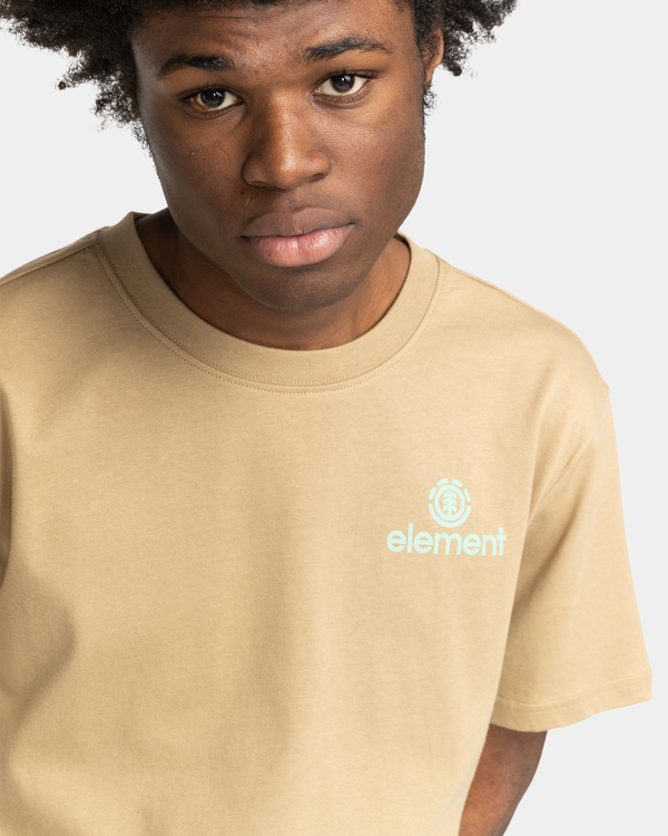 3 Peaks - Organic T-Shirt for Men Beige F1SSL3ELF2 Element