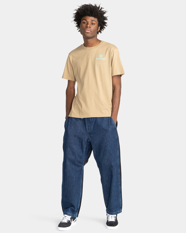 4 Peaks - Organic T-Shirt for Men Beige F1SSL3ELF2 Element