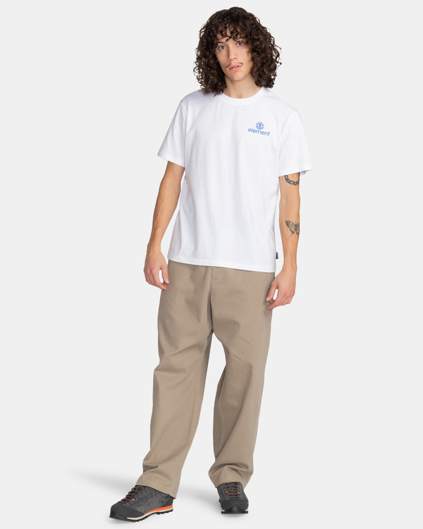 4 Peaks - Camiseta Orgánica para Hombre Blanco F1SSL3ELF2 Element