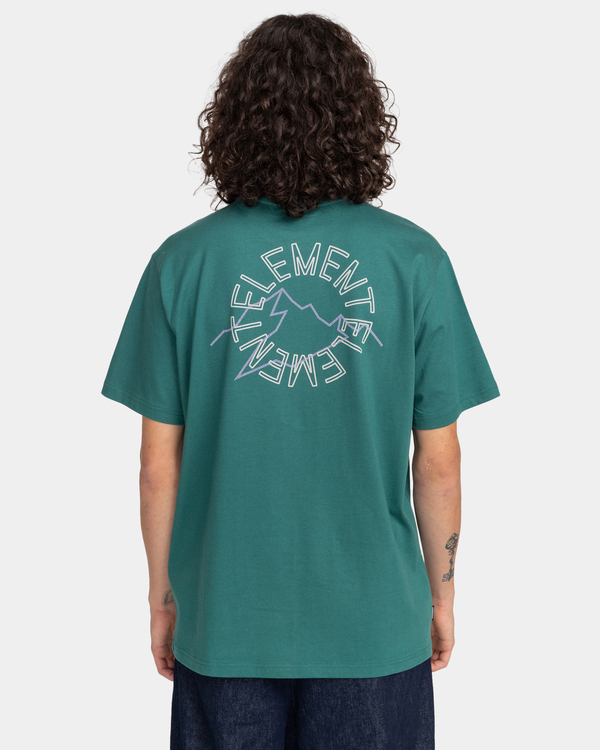5 Glacier - Organic T-Shirt for Men Green F1SSL6ELF2 Element