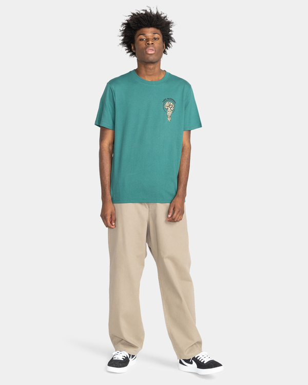 5 Element x Timber! Bouquet - Bio-T-Shirt Grün F1SSN4ELF2 Element