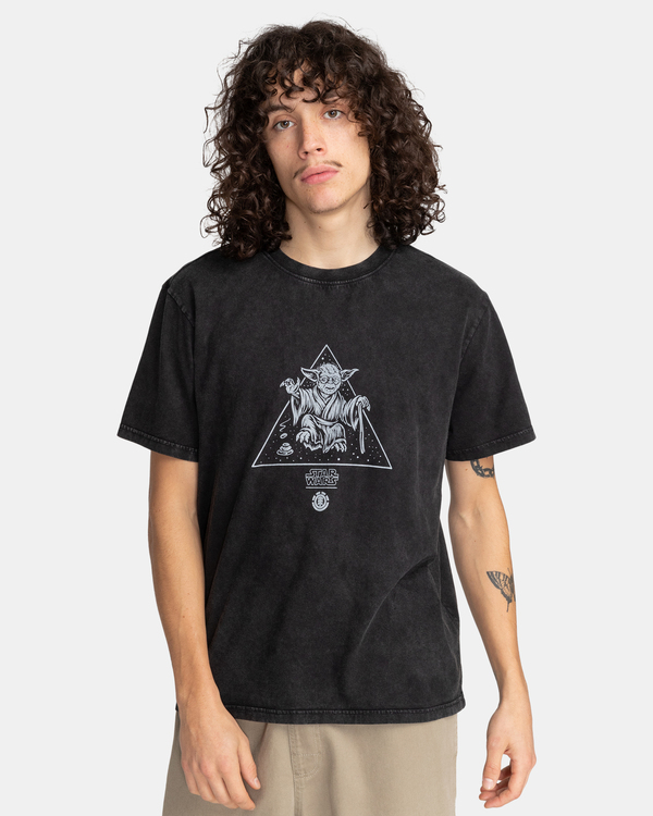 2 STAR WARS&trade; x Element Yoda - Organic T-Shirt Black F1SSO7ELF2 Element