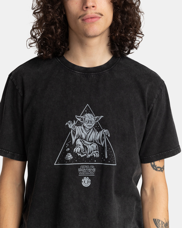 3 STAR WARS&trade; x Element Yoda - Organic T-Shirt Black F1SSO7ELF2 Element