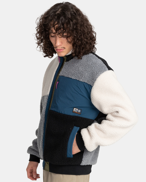 3 Wolfeboro Oak 2.0 - Polaire sherpa zippée pour Homme Vert F1WAB2ELF2 Element