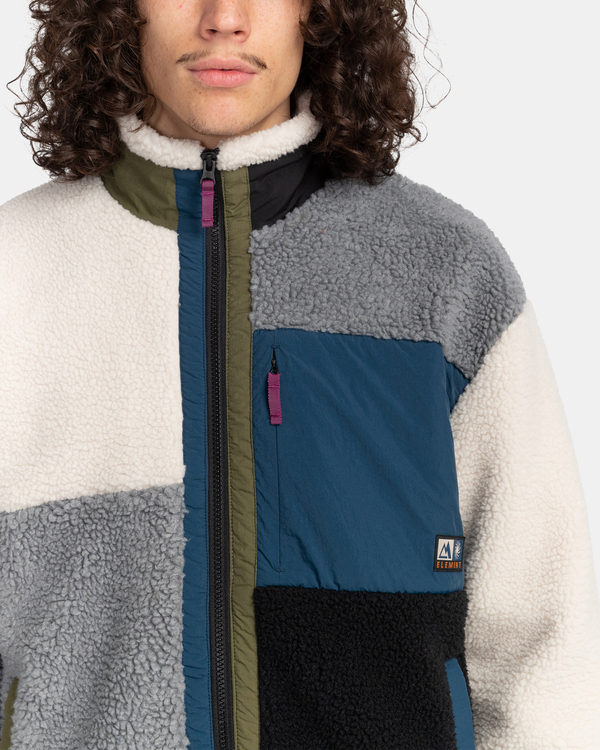 4 Wolfeboro Oak 2.0 - Polaire sherpa zippée pour Homme Vert F1WAB2ELF2 Element