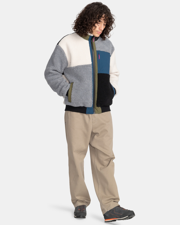 6 Wolfeboro Oak 2.0 - Polaire sherpa zippée pour Homme Vert F1WAB2ELF2 Element