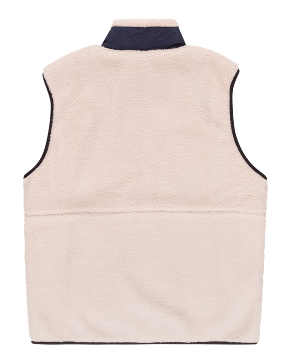 1 Wolfeboro Lake 2.0 - Zip Up Sherpa Vest for Men Beige F1WAB3ELF2 Element