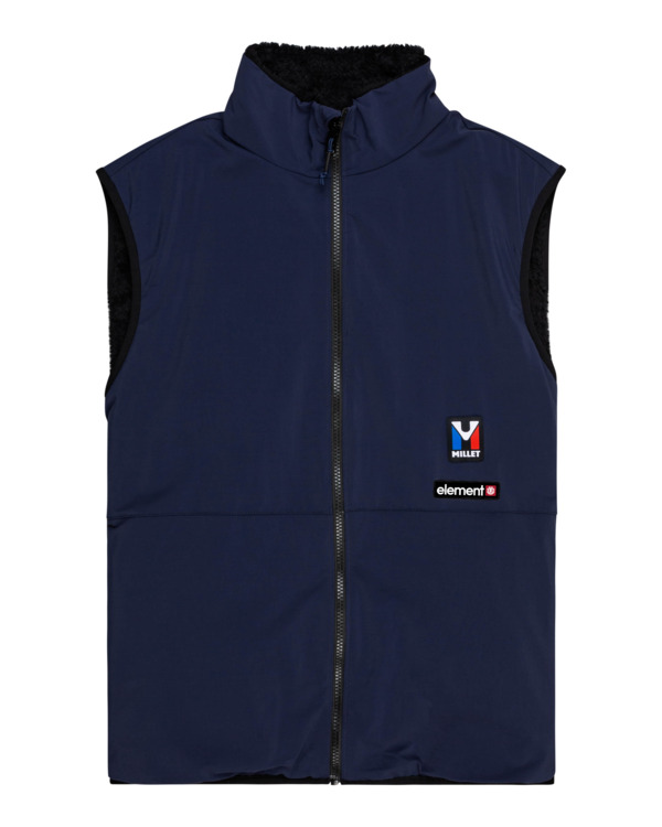 0 Millet x Element High - Wendbare Polarfleece-Weste Blau F1WAC1ELF2 Element
