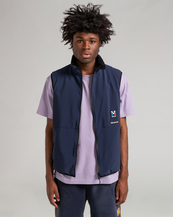 2 Millet x Element High - Wendbare Polarfleece-Weste Blau F1WAC1ELF2 Element